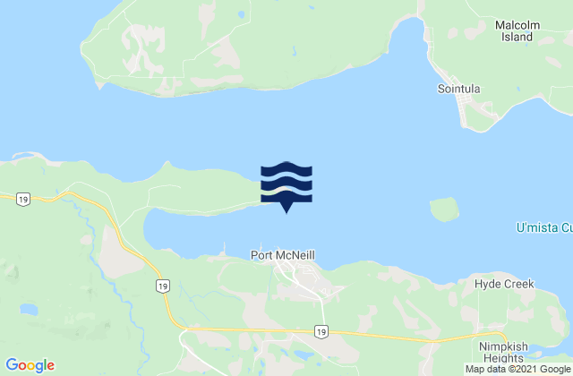 Port Mcneill, Canada潮水