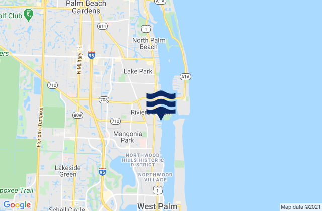 Port Of West Palm Beach, United States潮水