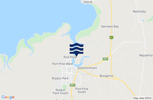Port Pirie, Australia潮水