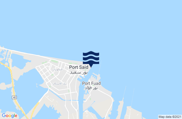 Port Said, Egypt潮水