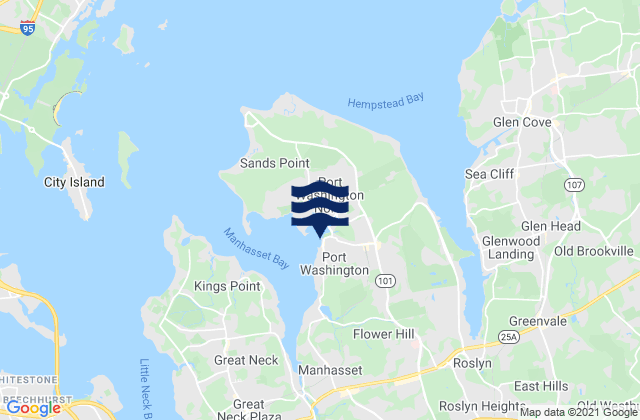 Port Washington (Manhasset Bay), United States潮水