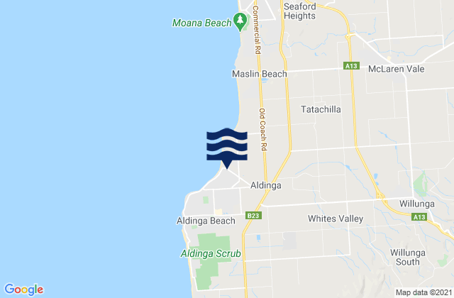 Port Willunga, Australia潮水