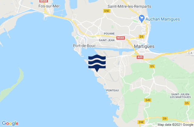 Port de Lavéra, France潮水