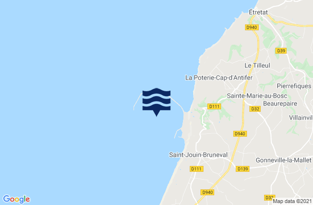 Port du Havre-Antifer, France潮水