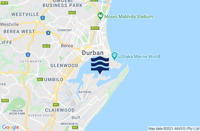 Port of Durban, South Africa潮水