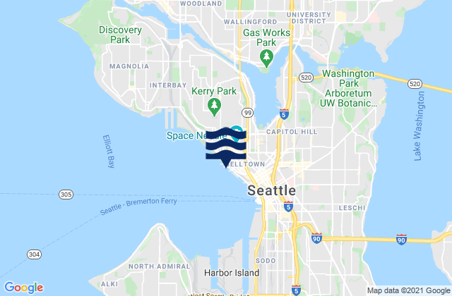 Port of Seattle, United States潮水