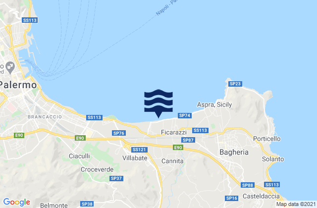 Portella di Mare, Italy潮水