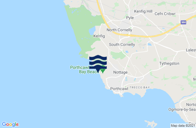 Porthcawl Point, United Kingdom潮水