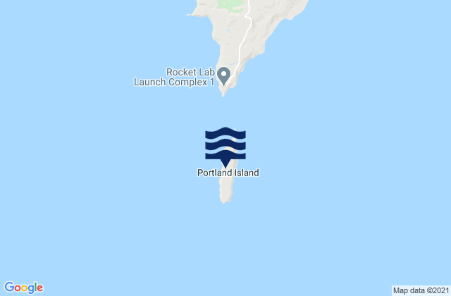 Portland Island, New Zealand潮水