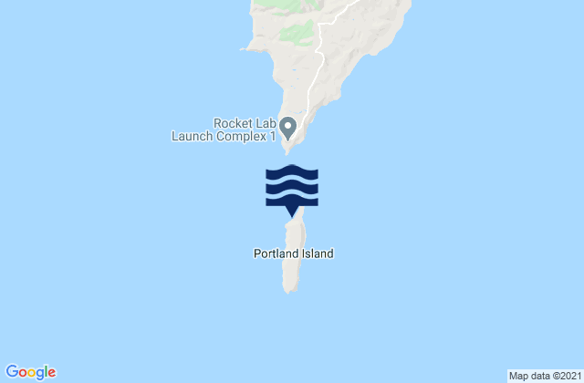 Portland Island, New Zealand潮水
