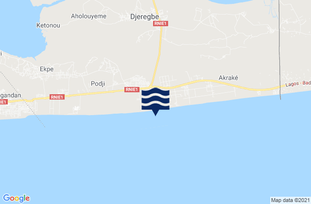 Porto-Novo, Benin潮水