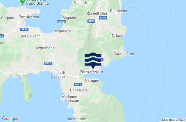 Porto Azzurro, Italy潮水