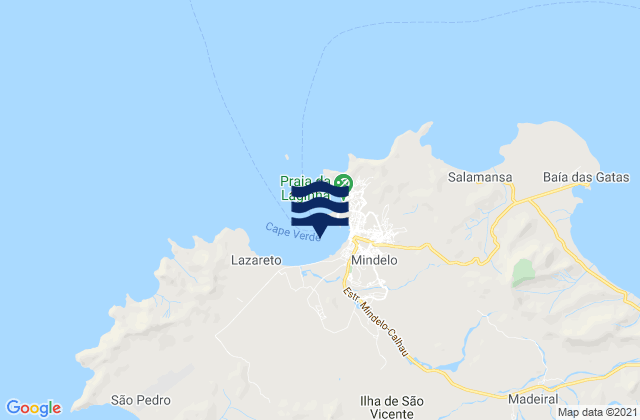 Porto Grande Sao Vincente Island, Cabo Verde潮水