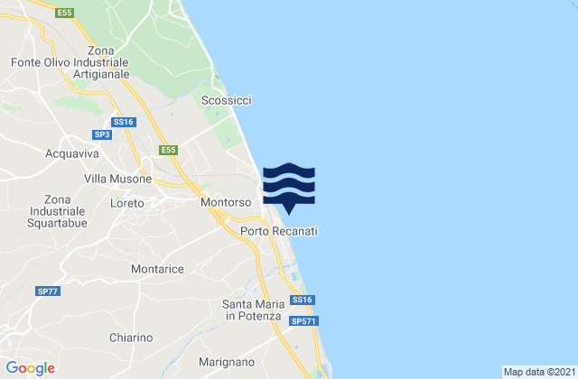 Porto Recanati, Italy潮水