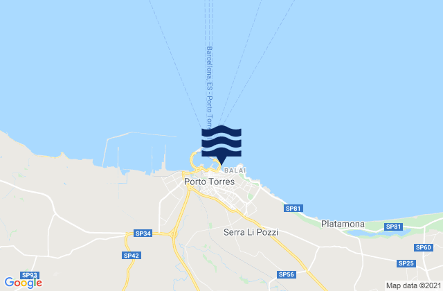 Porto Torres, Italy潮水