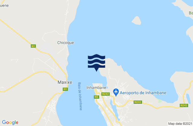 Porto de Inhambane, Mozambique潮水