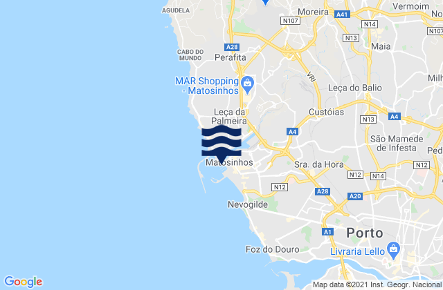 Porto de Leixoes, Portugal潮水