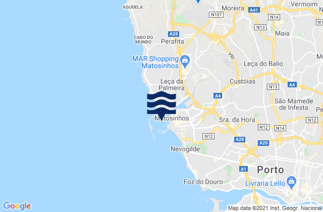 Porto de Leixões, Portugal潮水