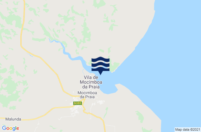 Porto de Mocimboa, Mozambique潮水