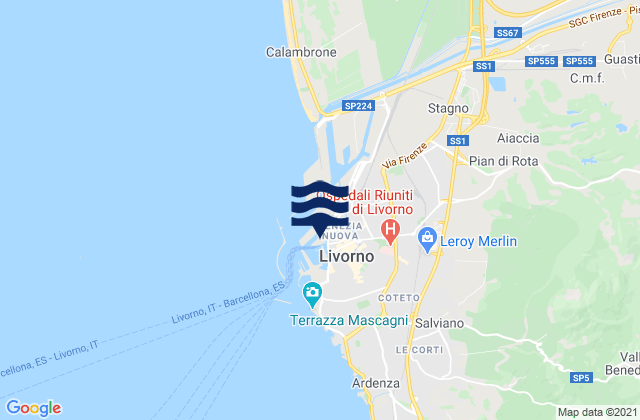 Porto di Livorno, Italy潮水