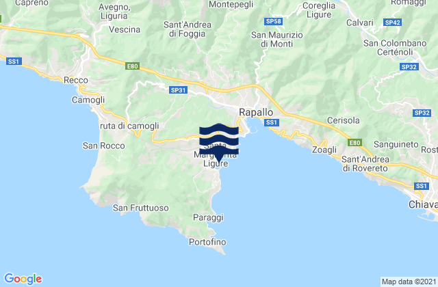 Porto di Santa Margherita Ligure, Italy潮水