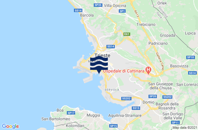 Porto di Trieste, Italy潮水
