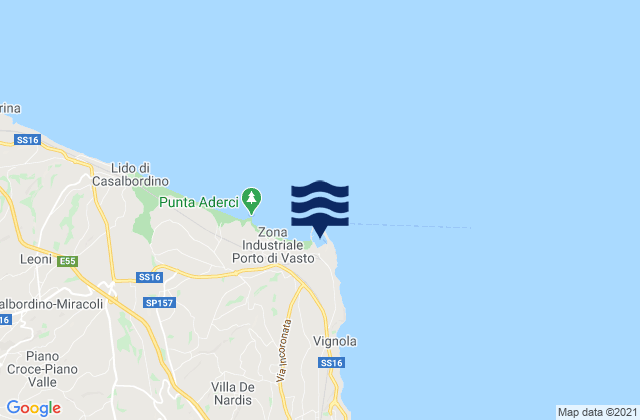 Porto di Vasto, Italy潮水