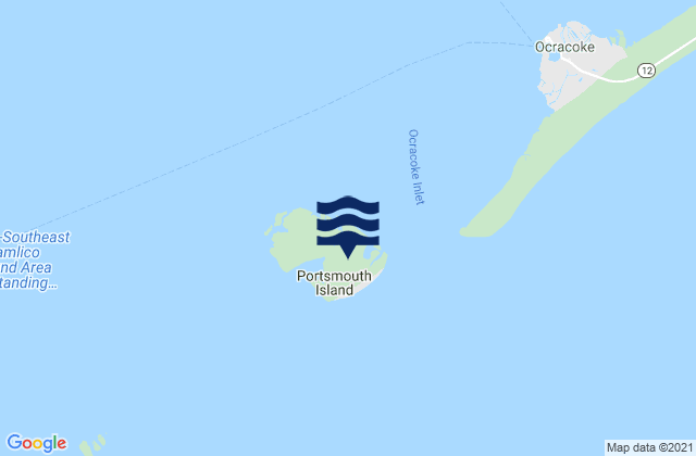 Portsmouth Island, United States潮水