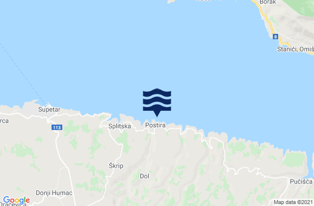 Postira, Croatia潮水