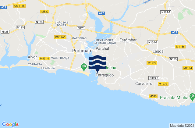 Praia Grande, Portugal潮水
