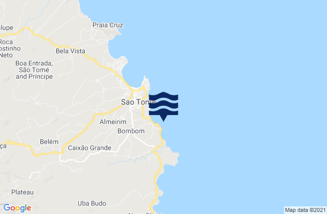Praia Pantufo, Sao Tome and Principe潮水