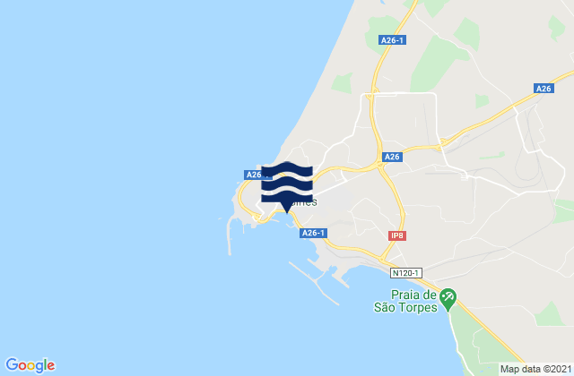 Praia Vasco da Gama, Portugal潮水