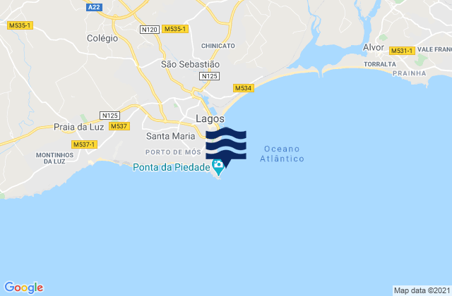 Praia da Ana, Portugal潮水
