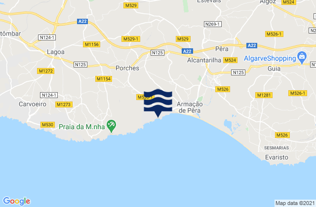 Praia da Cova Redonda, Portugal潮水