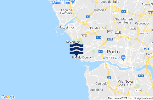 Praia da Luz, Portugal潮水