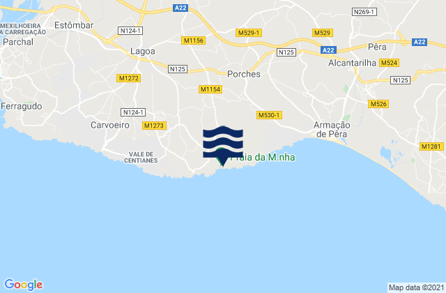 Praia da Marinha, Portugal潮水