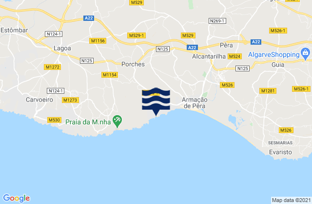 Praia da Senhora da Rocha, Portugal潮水