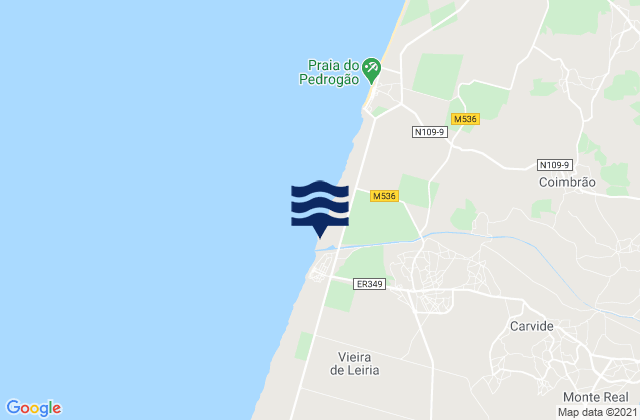 Praia da Vieira, Portugal潮水