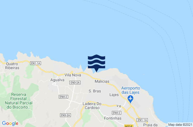 Praia da Vitória, Portugal潮水