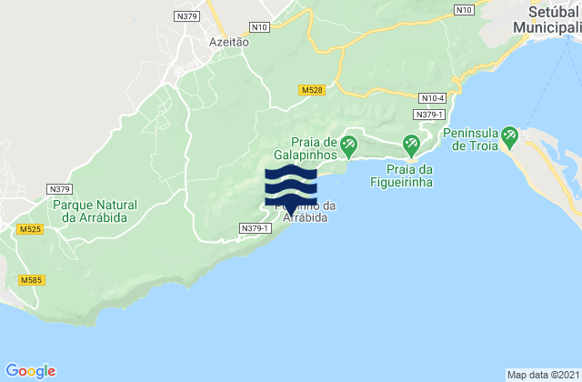 Praia de Alpertuche, Portugal潮水