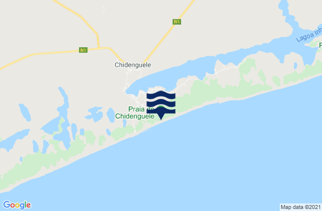 Praia de Chidenguele, Mozambique潮水