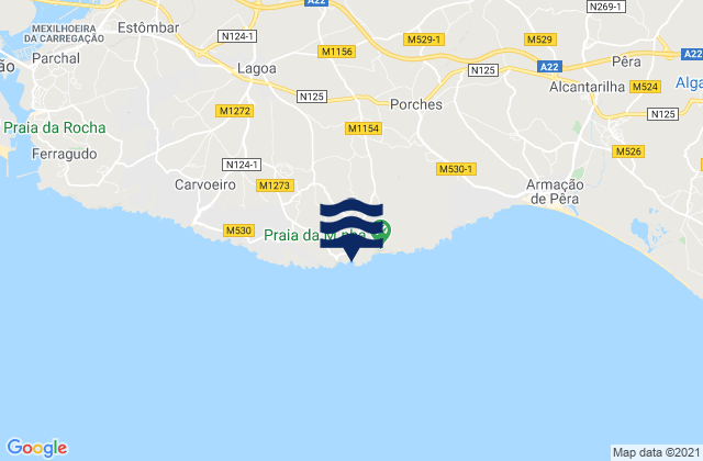 Praia do Carvalho, Portugal潮水