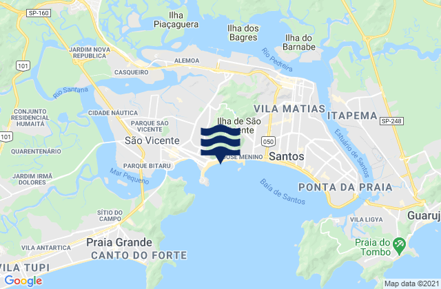 Praia do Itararé, Brazil潮水