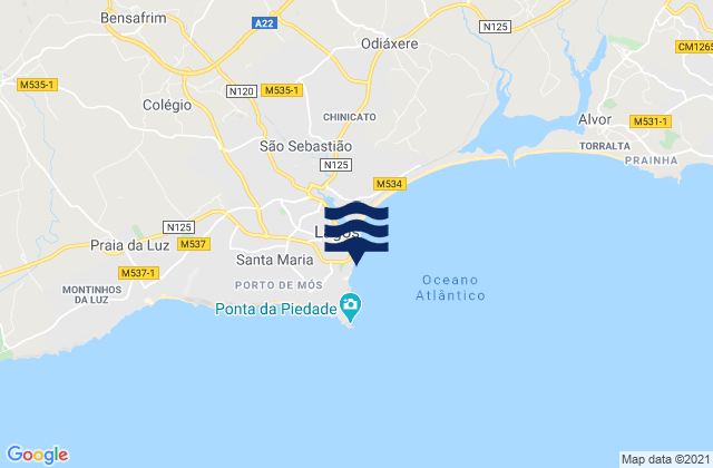 Praia do Pinhão, Portugal潮水