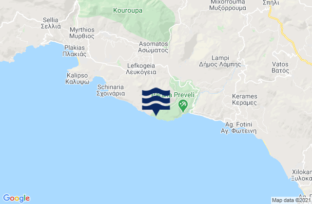 Preveli, Greece潮水