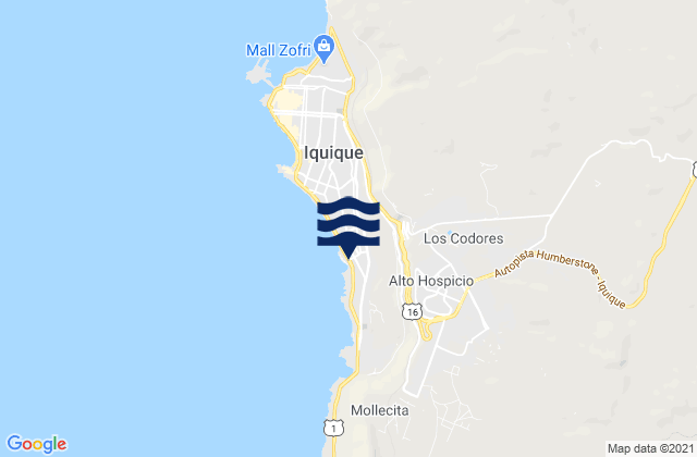 Provincia de Iquique, Chile潮水