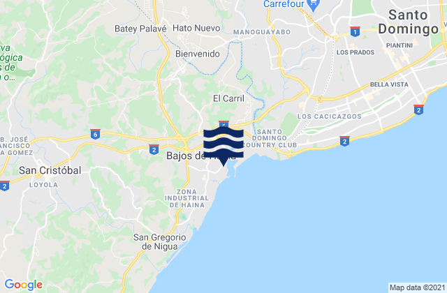 Provincia de San Cristóbal, Dominican Republic潮水