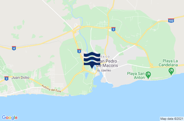 Provincia de San Pedro de Macorís, Dominican Republic潮水