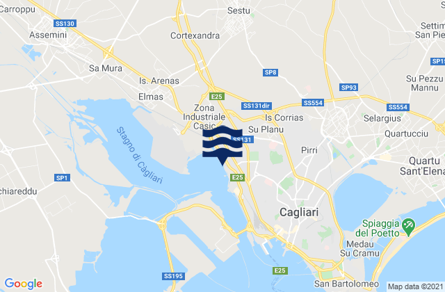 Provincia di Cagliari, Italy潮水