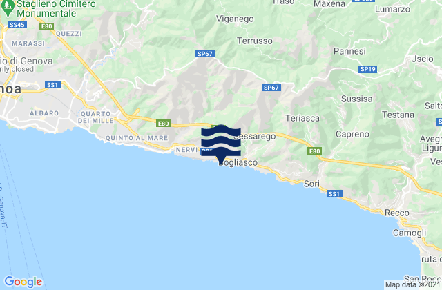 Provincia di Genova, Italy潮水